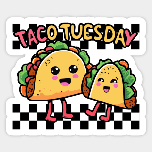 Taco Tuesday Food Humor Sticker